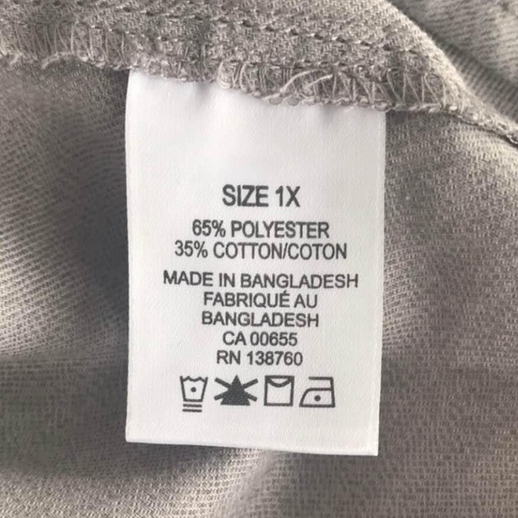 🌶️ 3 for $20 🌶️ - Size 1XL - In Every Story - Very Soft Grey Button Down - Picture 8 of 9